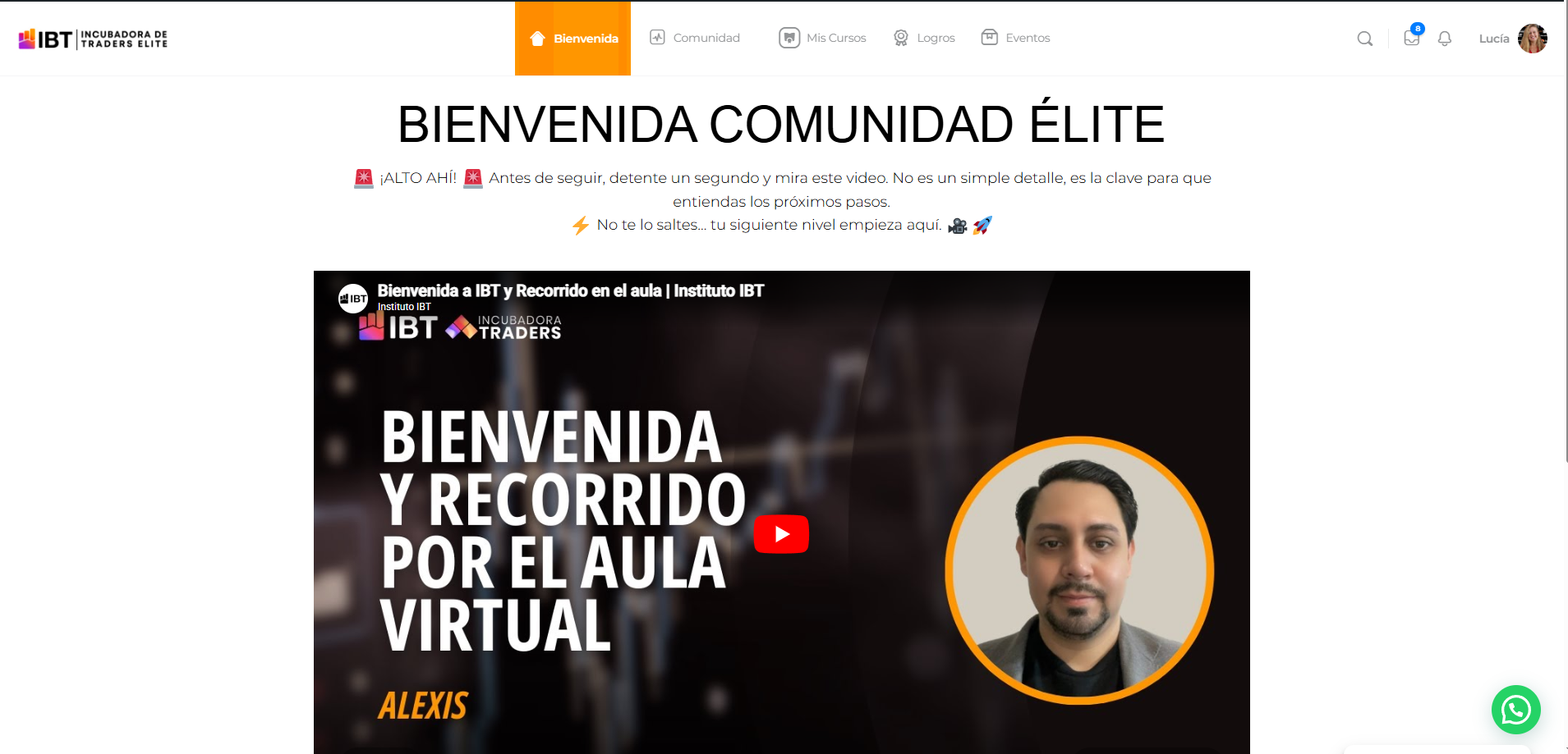 Plataforma IBT — Aprendizaje inverso
